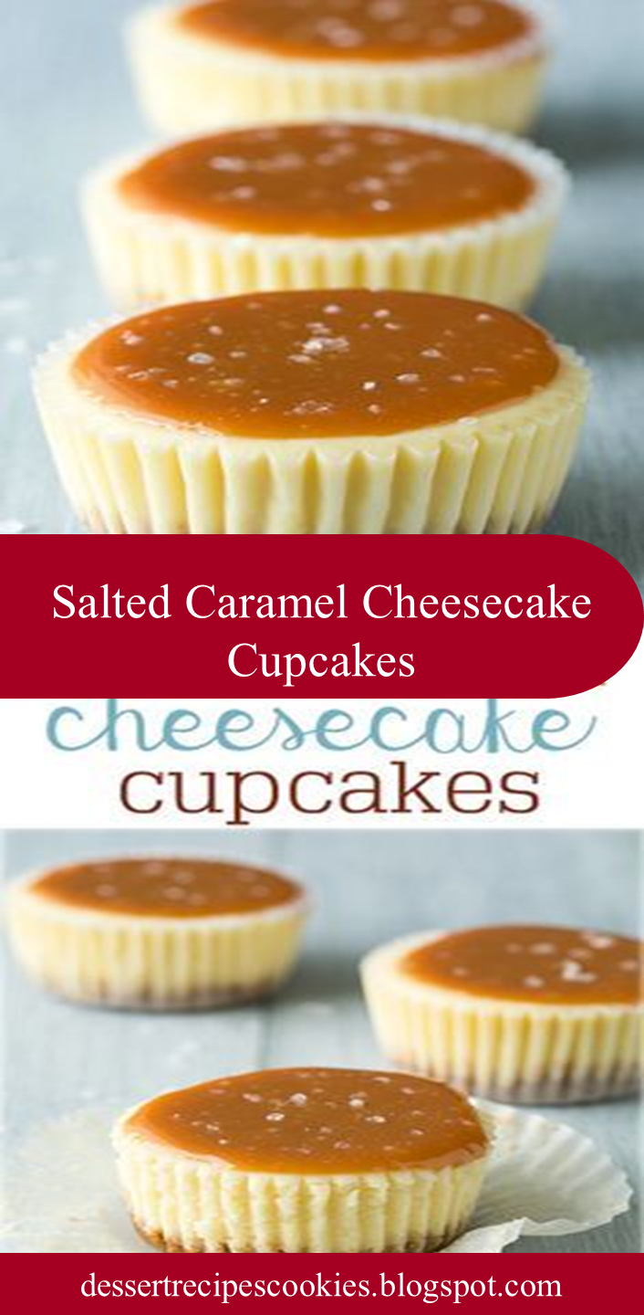 Salted Caramel Cheesecake Cupcakes Dessert Recipes Cookies