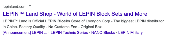 lepin website