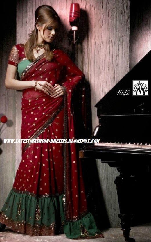 RED COLOUR PARTY SAREE PARTY SAREE