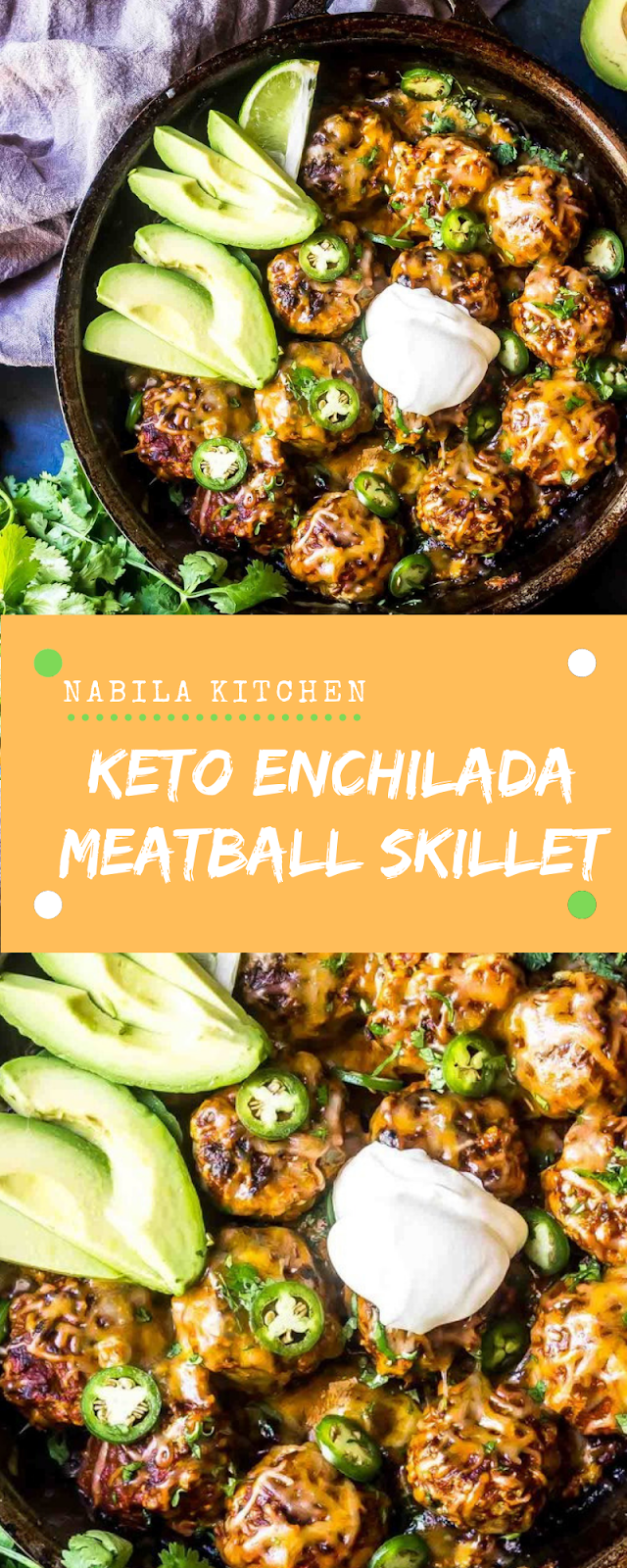 Keto Enchilada Meatball Skillet Nabila Kitchen