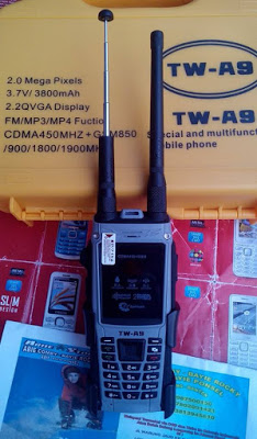 HANDPHONE OUTDOR BISA BUAT HT (VHF) TW-A9 IP67 Waterproof CDMA/GSM Dual Mode