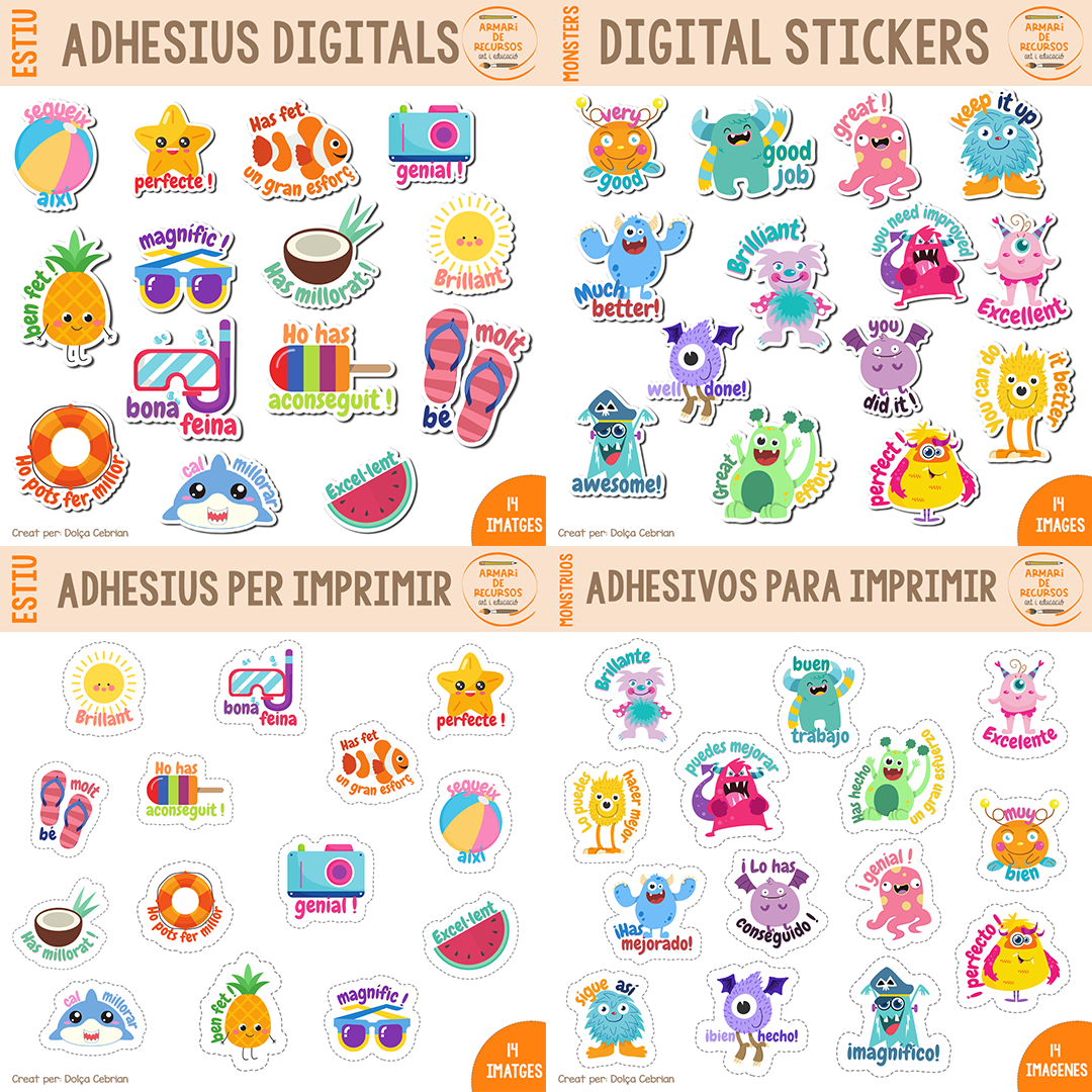 Adhesivos (stickers) y imprimir | Armario de