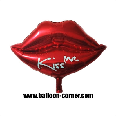 Balon Foil Bibir KISS ME Balon Foil Bibir KISS ME