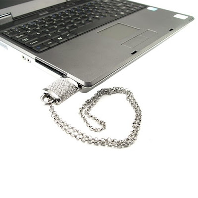 Crystal Lock Necklace Pendrive 