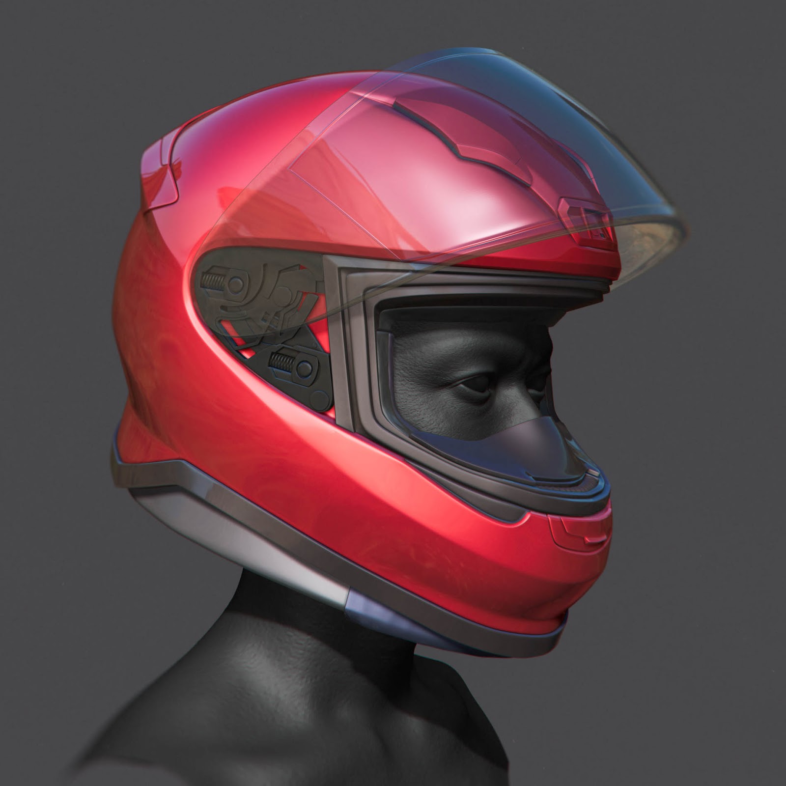 Motorcycle Helmet: Work-in-Progress | Character Art Blog