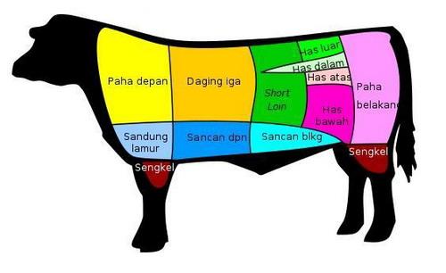 Mengenal nama bagian-bagian daging sapi - Welcome to my kitchen