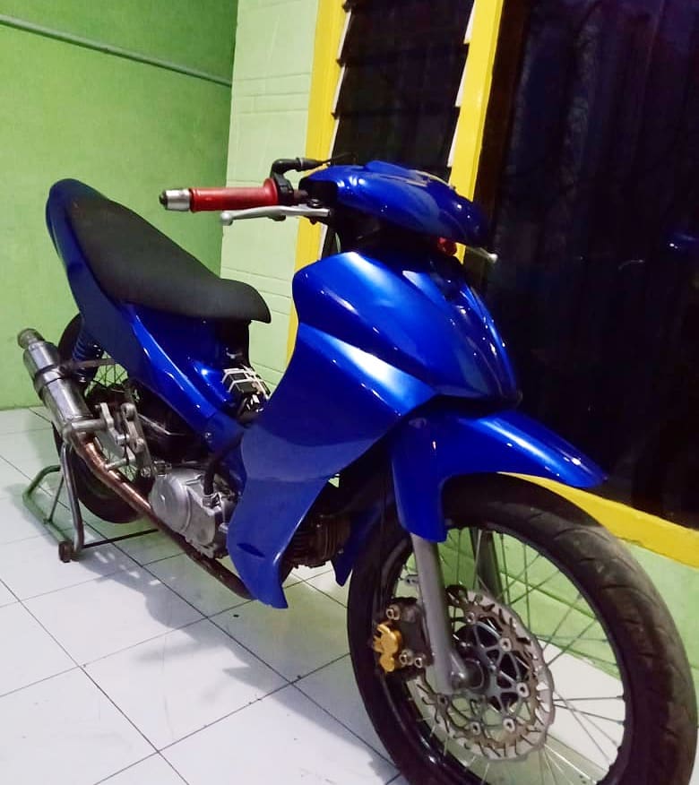 Modifikasi Jupiter Z Warna Biru Polos, Metalik, Tosca