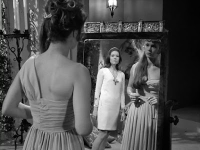 Diana Rigg and Carol Cleveland in a scene from "A Touch of Brimstone"