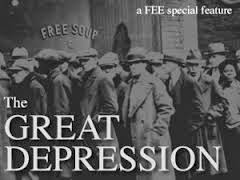 Men walking through the Great Depression 