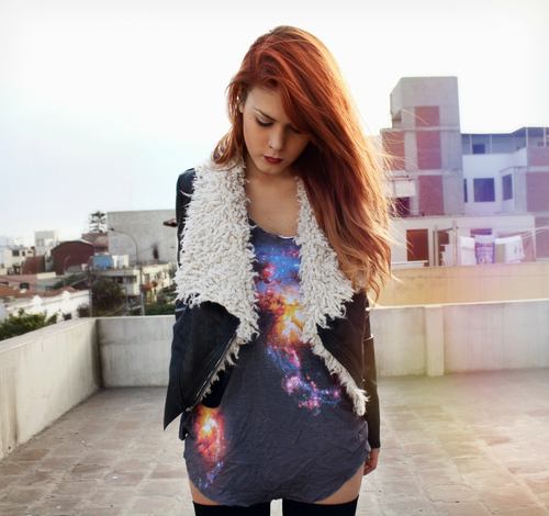 Galactic Print Micro Skort (Multi) main image 1