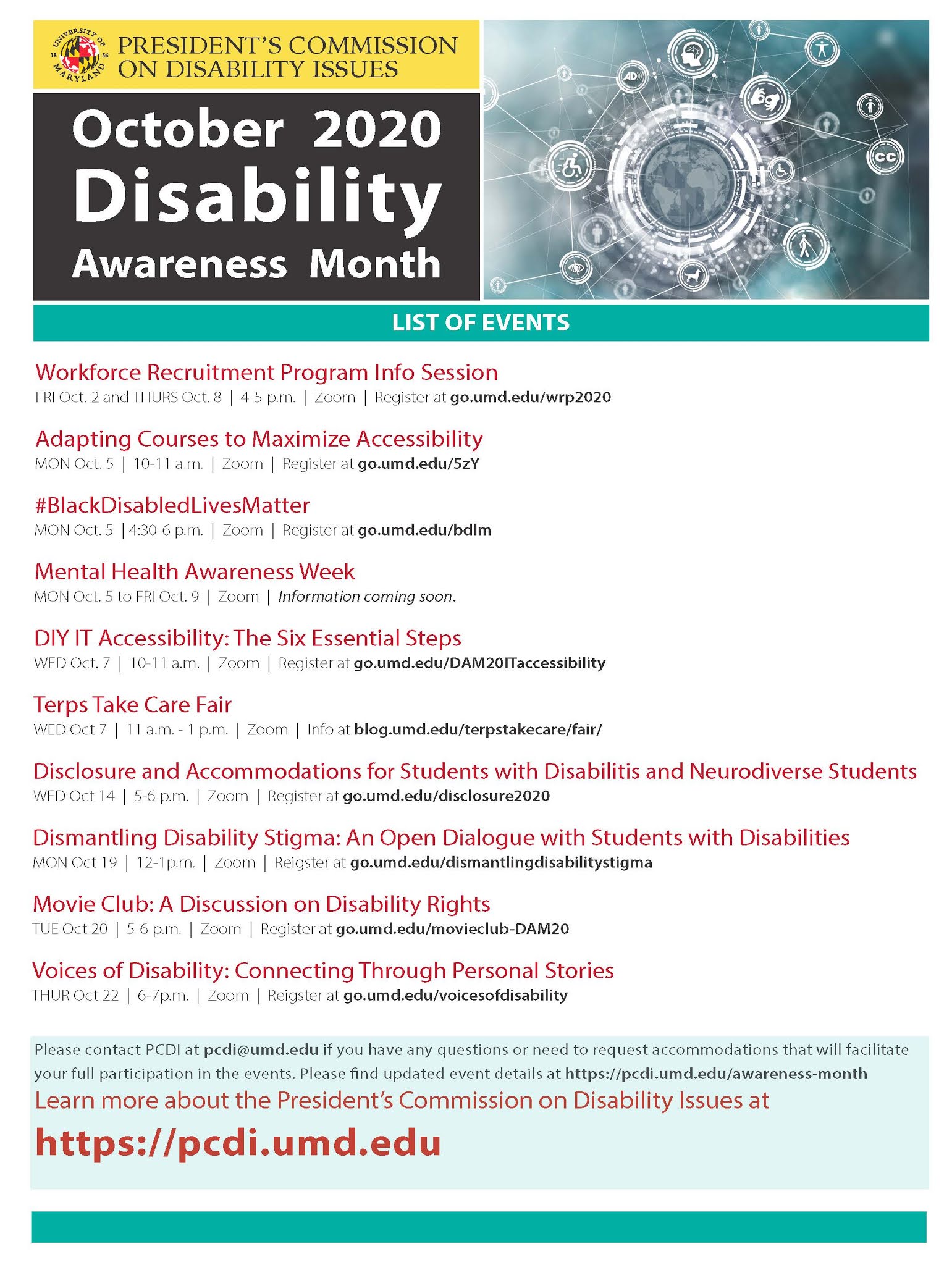 Disability Dialogues, Events