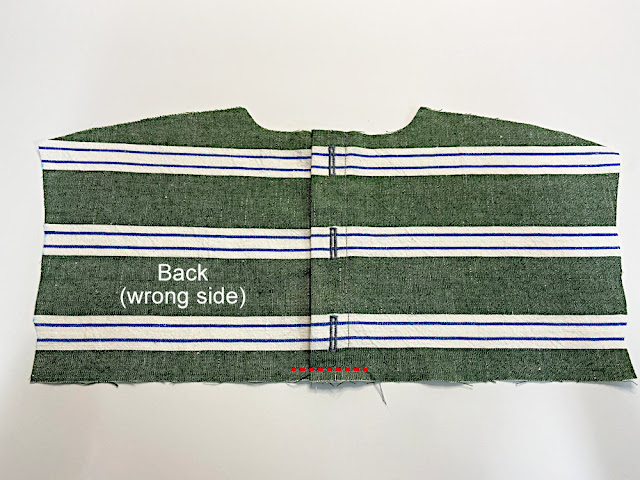 Sewing tutorial-1.Back button closure