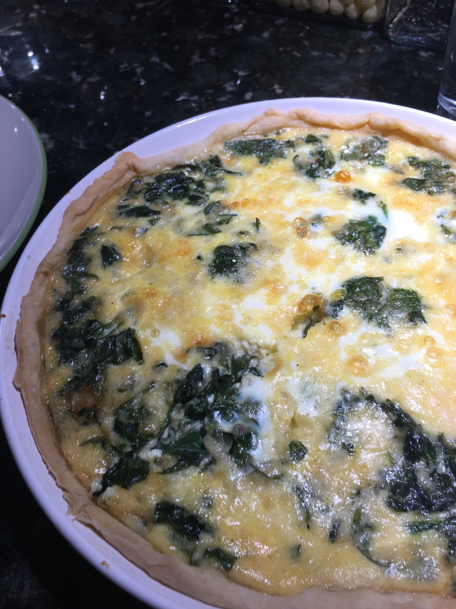 Spinach & Gruyère Quiche