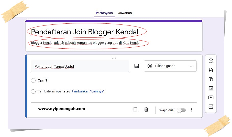 Cara Membuat Google Form untuk Mengumpulkan Data - Nyi Penengah Dewanti