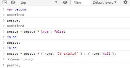 JS - Condicional ternário