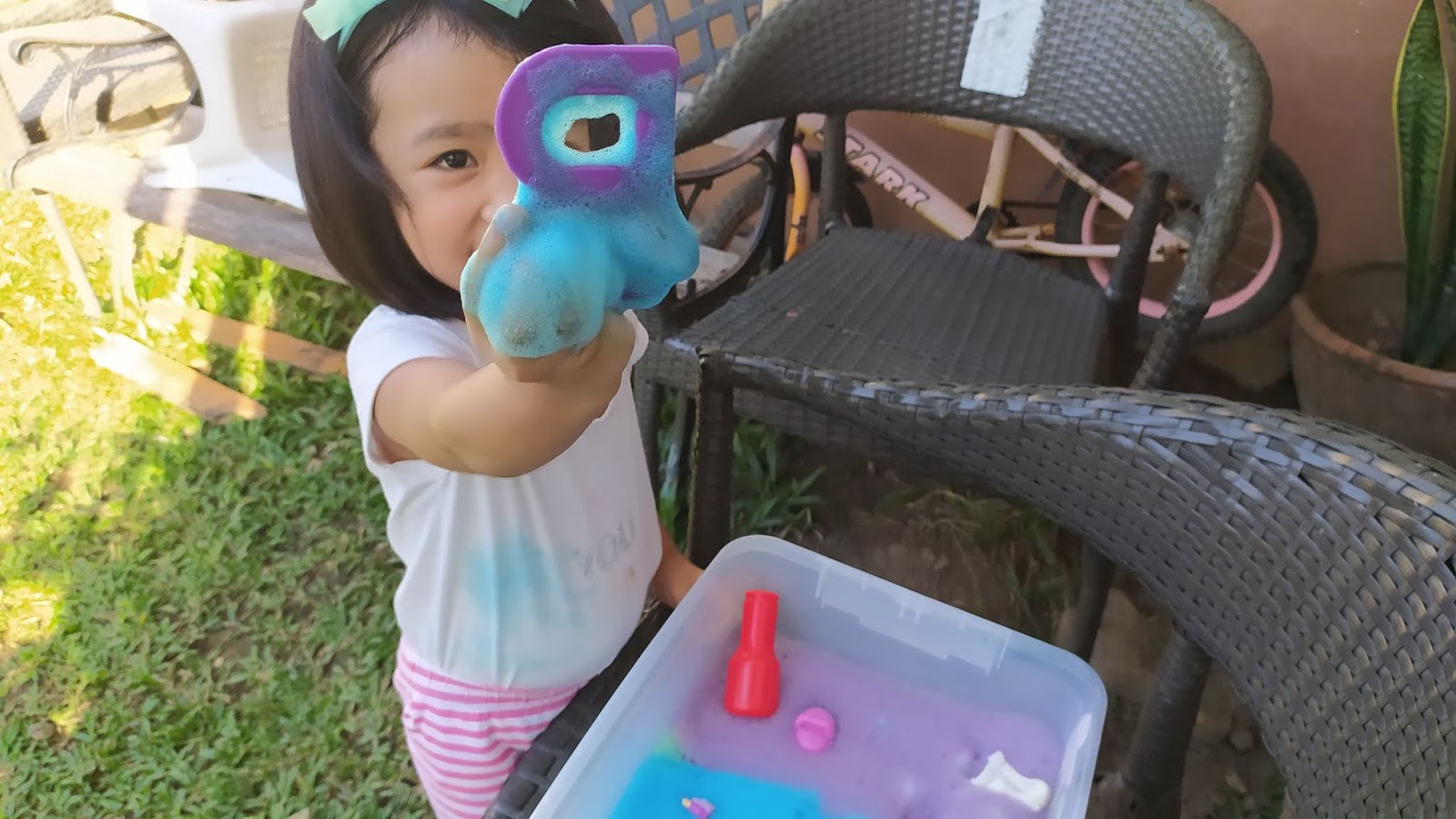 Bubble Sensory Play Introducing Letter B FirstTime Mom