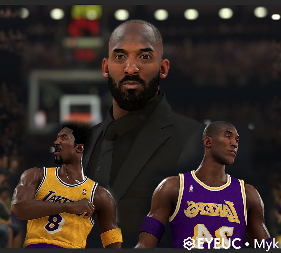 Kobe Bryant Cyberface, Hair and Body Model 3 Verison By Kobe Bryant Cyberface, Hair and Body Model 3 Verison By