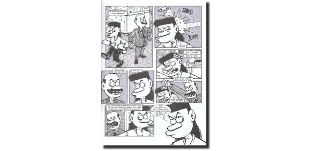Mat Despatch karya kartunis Lengkuas majalah Ujang