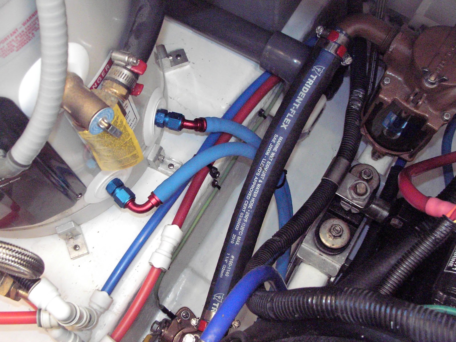Sea Ray 340 Sundancer Restoration: Hot Water Heater Plumbing
