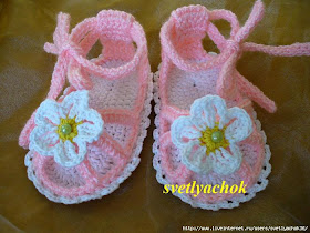 sandali neonata uncinetto schemi