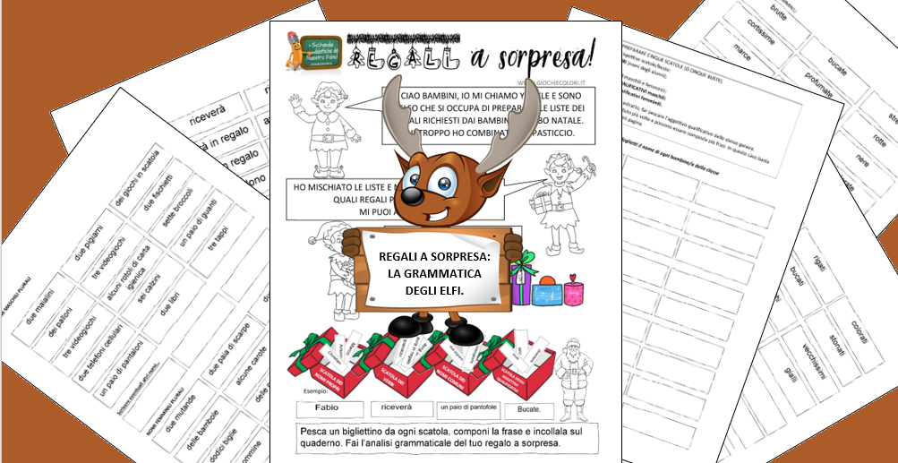 Natale Analisi Grammaticale.Schede Ed Attivita Didattiche Del Maestro Fabio Per La Scuola Primaria Giochiecolori It Analisi Grammaticale Divertente Regali A Sorpresa La Grammatica Degli Elfi Scheda Didattica Lingua Italiana Classe Terza Classe Quarta Classe Quinta