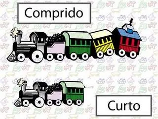 Opostos: Comprido / Curto