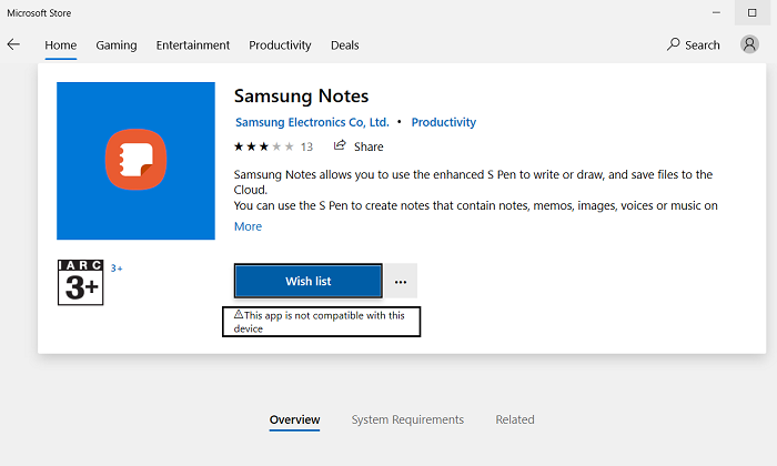 Samsung Notes op Windows installeren