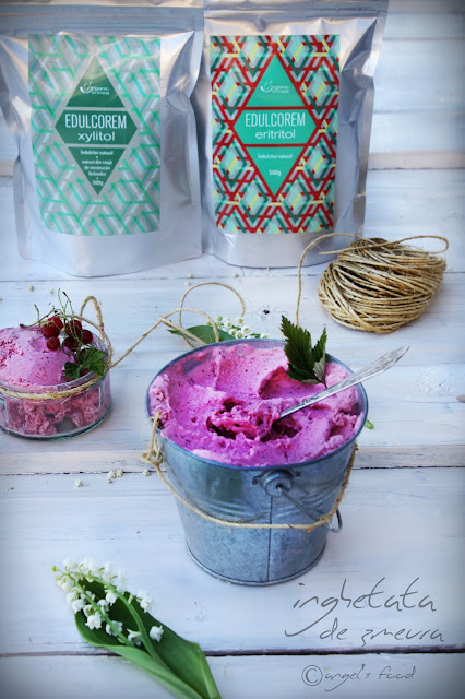 Inghetata de zmeura cu Eritritol de la Edulcorem