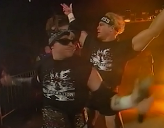 WWE / WWF Mayhem in Manchester 1998 - The New Age Outlaws in crappy DX t-shirts