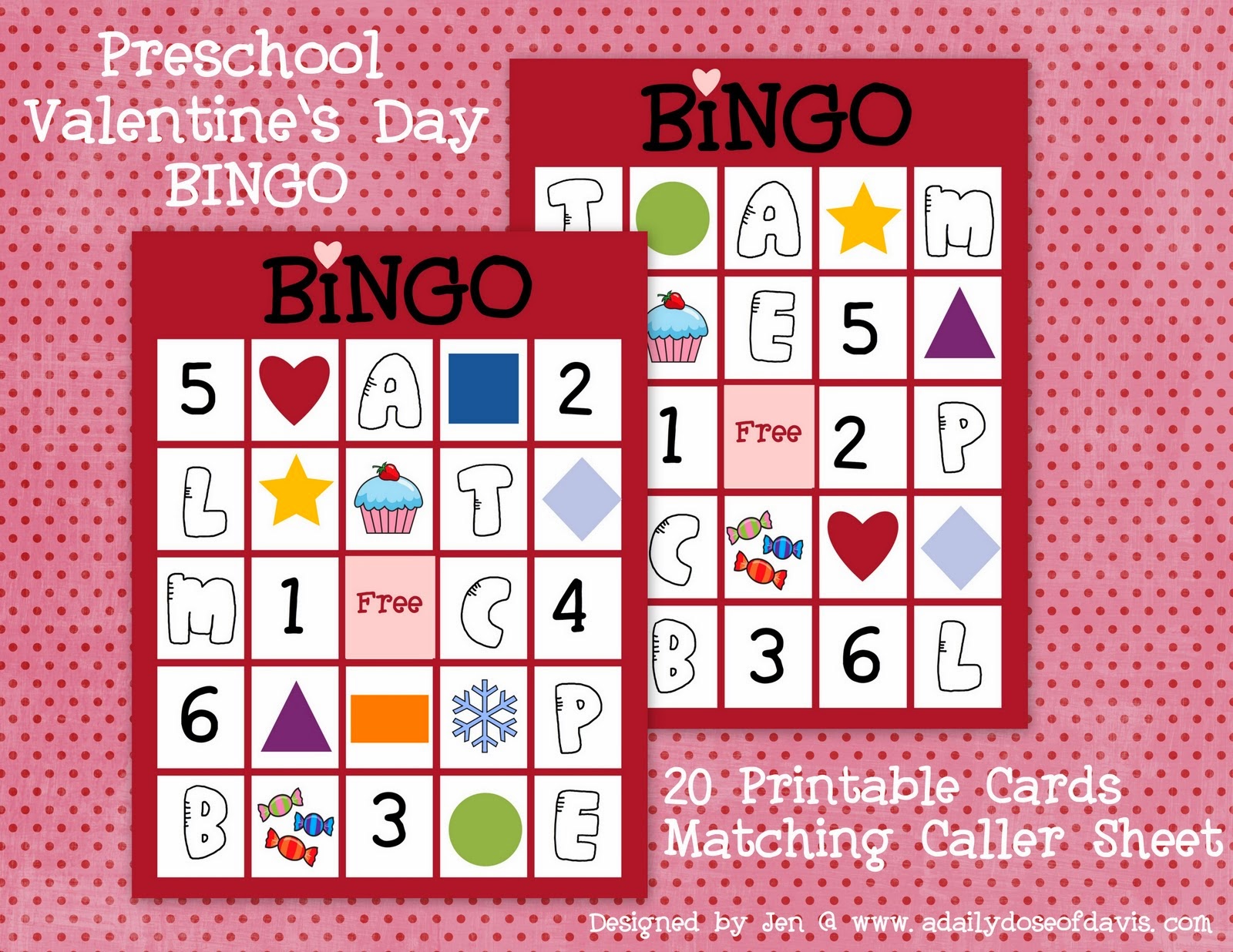Free Valentine's Day Bingo Cards Printable