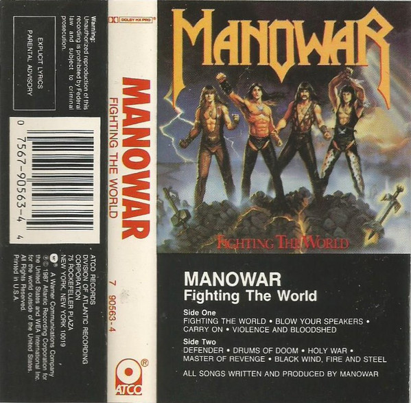 Manowar fight. Manowar Fighting the World 1987. Manowar Fighting the World обложка. Manowar Fighting the World альбом.