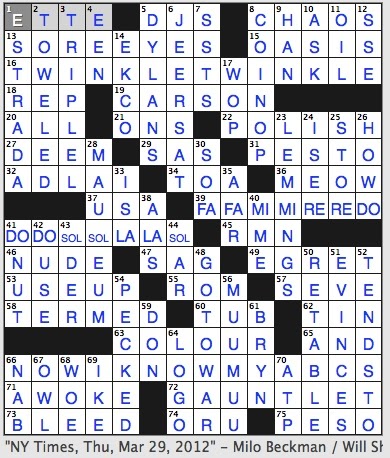 Rex Parker Does The Nyt Crossword Puzzle Source Of Erebus Gaia In Greek Myth Thu 3 29 12 Rhone Feeder Carrier Whose Main Hub Is Kastrup Airport Cousin Of A