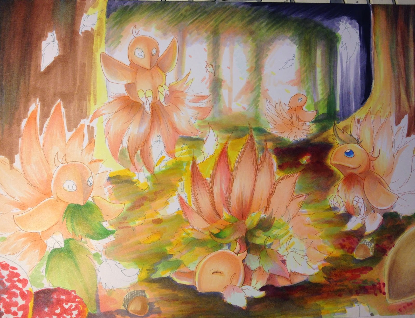 Autumn violets essay image