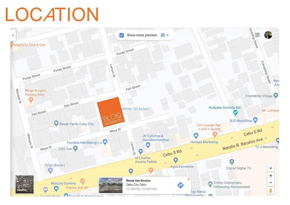 BLOQ RESIDENCES SAN NICOLAS STUDIO UNIT Basak, Cebu City