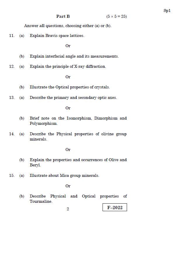 Alagappa University M.Sc.Geology ADVANCED CRYSTALLOGRAPHY AND