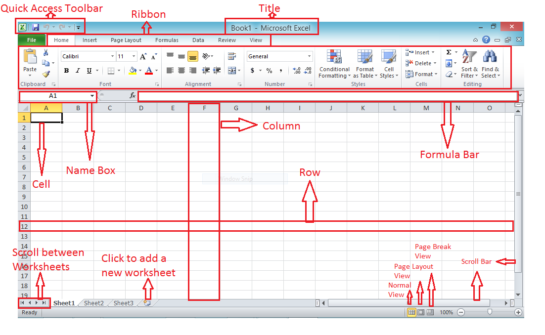 Fitur-Fitur Yang Ada di Lingkungan Microsoft Excel beserta Fungsinya