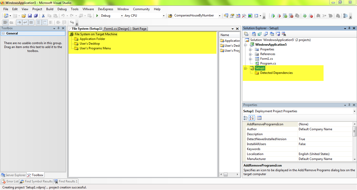 My Programming Zone Visual Studio Setup And Deployment Project