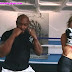 Sílvia Alberto e April Ivy a lutar boxe