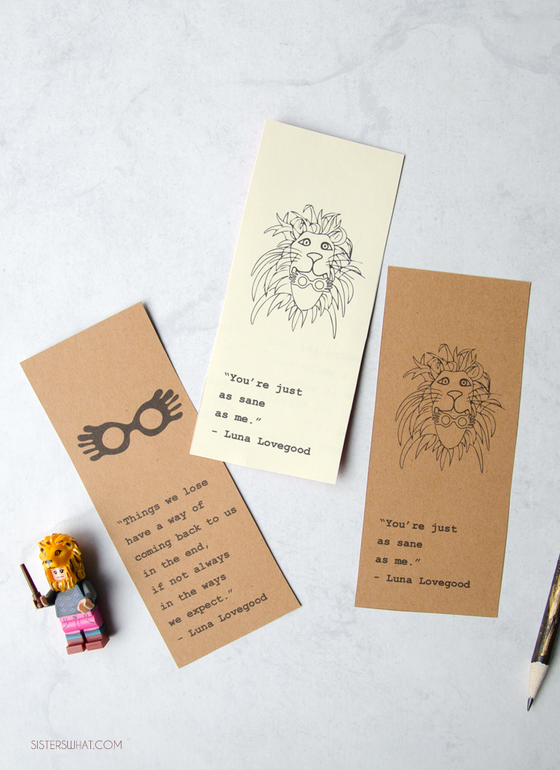 Printable Harry Potter Quote Bookmarks Set 2 Sisters, What!