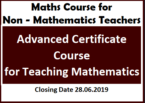 Maths Course for Non - Mathematics Teachers