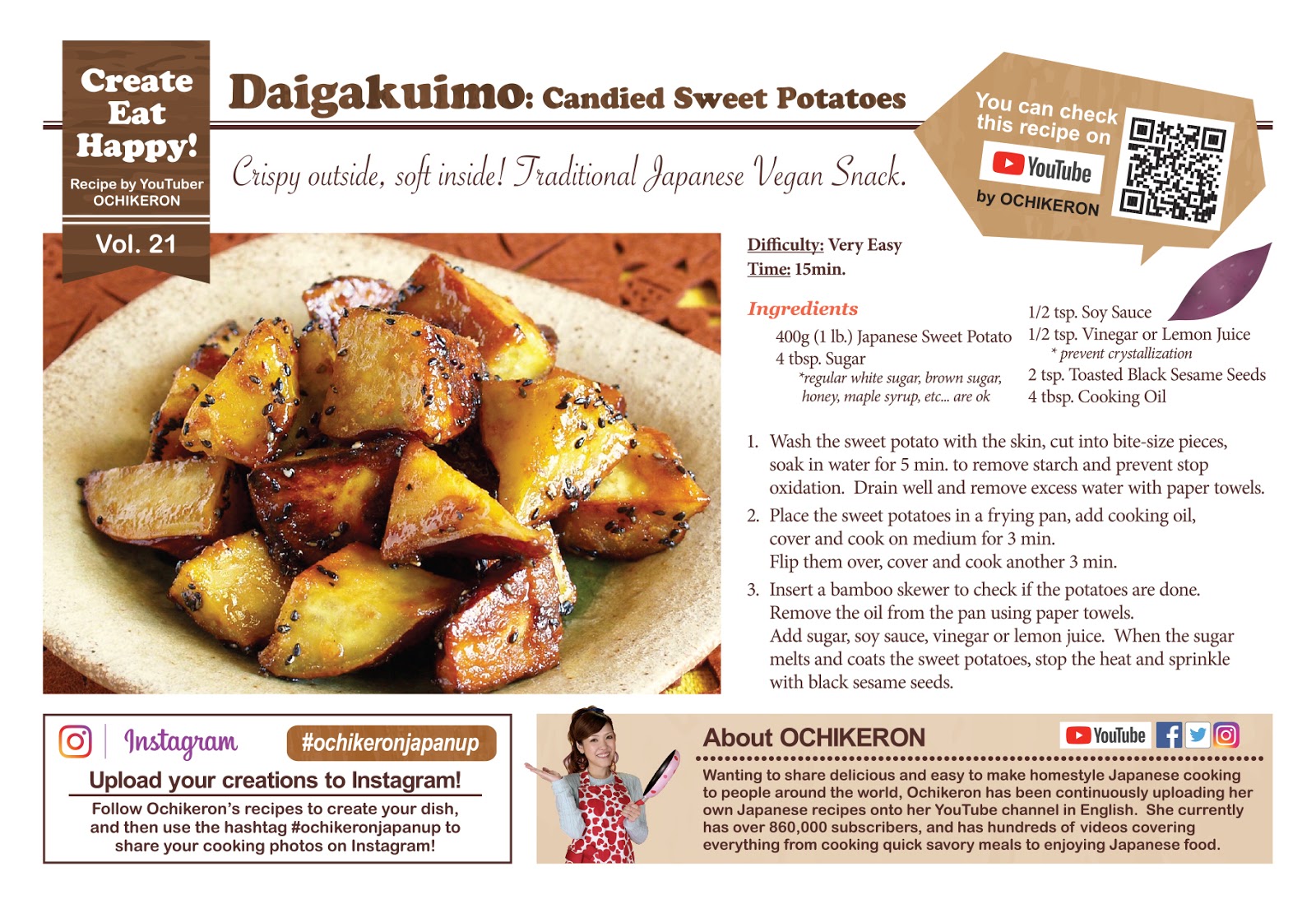 Daigakuimo Candied Sweet Potatoes (Traditional Japanese Vegan Snacks