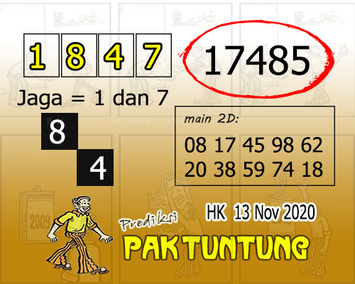 Prediksi Pak Tuntung Jumat 13 November 2020