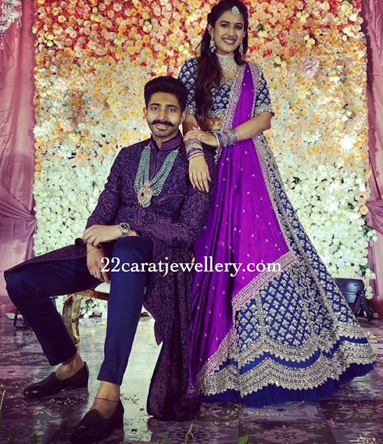 Niharika Konidela And Chaitanya Engagement Jewellery Designs