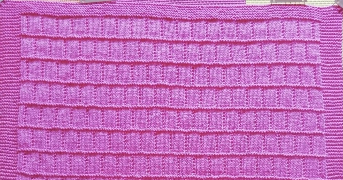 Sammy B's knitting patterns : Darcy's blanket