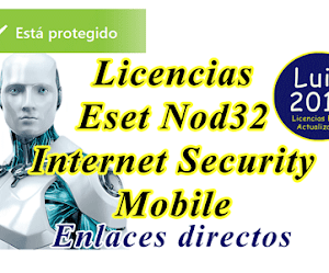 Licencias Eset Nod32 - Internet Security 2022 2024