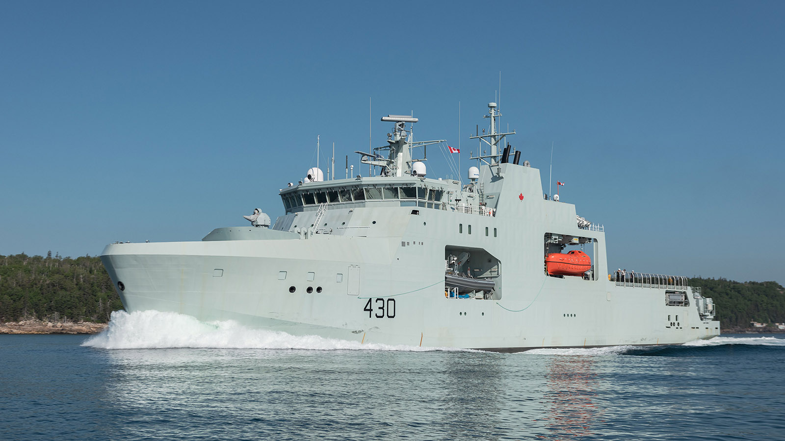 Defence Teller New Arctic and Offshore Patrol Ship (HMCS) Harry DeWolf