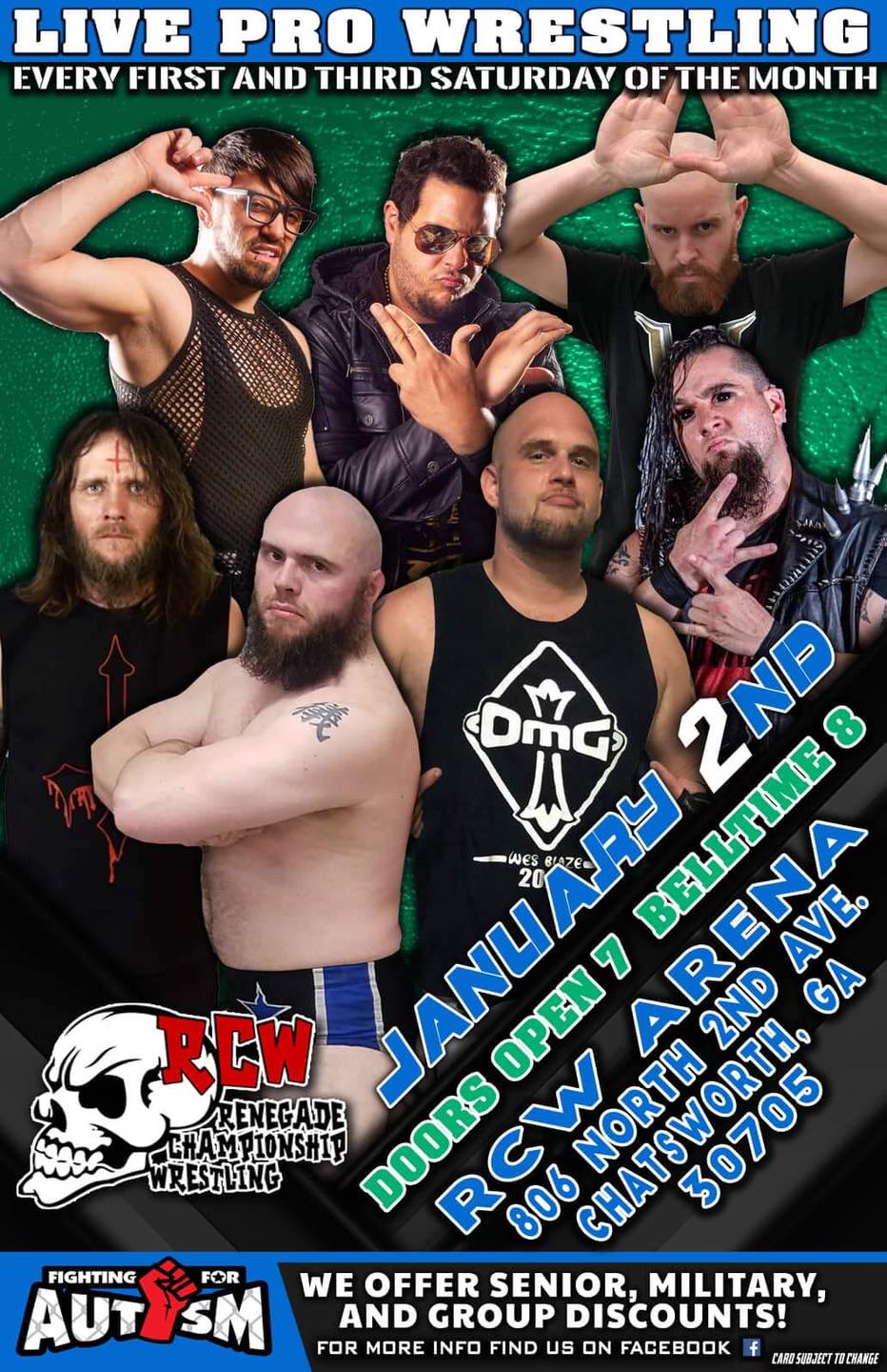 Renegade Championship Wrestling Tonight in Chatsworth Wrestling History