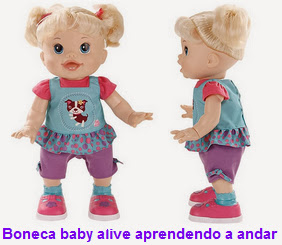 Boneca que anda fala e fecha os olhos baby alive Clearance