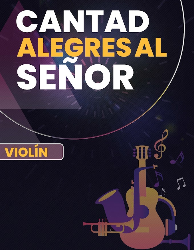 Cantad alegres al Señor - Partitura Violín | Before Jehovah´s Awful Throne