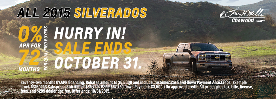 Larry H. Miller Chevrolet Provo: 2015 Chevrolet Silverado 1500 - Larry